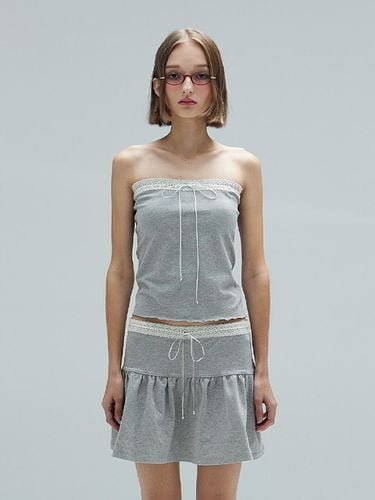 Lyra Lace Tube Top_Grey - DEARSTALKER - Modalova