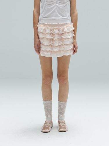 Cindy Ruffle Mini Skirt_Pink - DEARSTALKER - Modalova