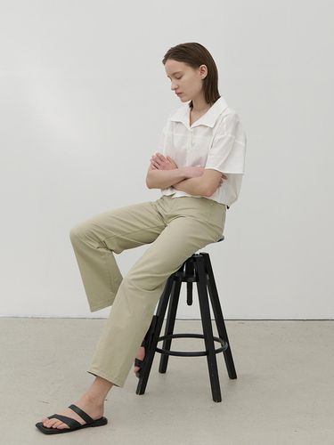 Karma Cotton Straight Leg Pants - 3colors - Atelier Nain - Modalova