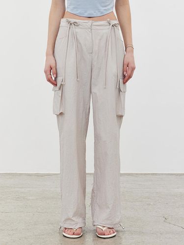 Two Ribbon Cargo Pants Gray - ITOV SEOUL - Modalova