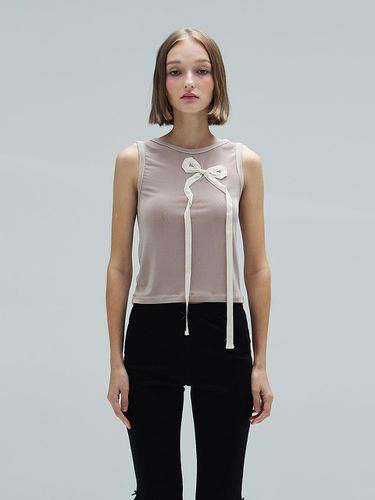 Aria Tied Ribbon Top_Pink beige - DEARSTALKER - Modalova