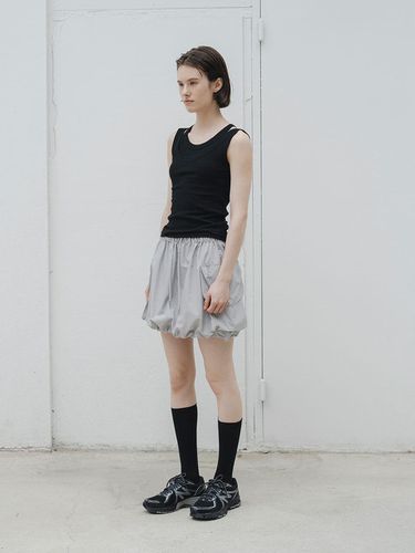 Balloon Cargo Skirt_Light Gray - MORCEAU PAR MORCEAU - Modalova