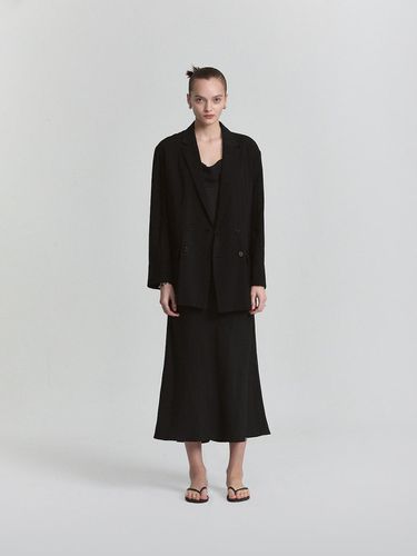 Genderless Silk Modal Oversized Light Jacket_Black - L’H.A.S - Modalova