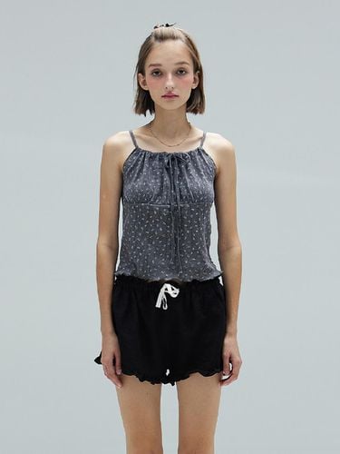 Vivi Flower Sleeveless Top_Charcoal - DEARSTALKER - Modalova