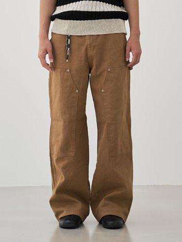 Double Knee Carpenter Work Pants_Beige - BASEMOMENT - Modalova