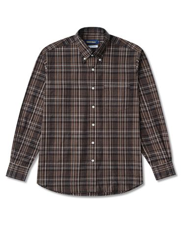 E Split Shirt - Brown - EDWARDMAX - Modalova