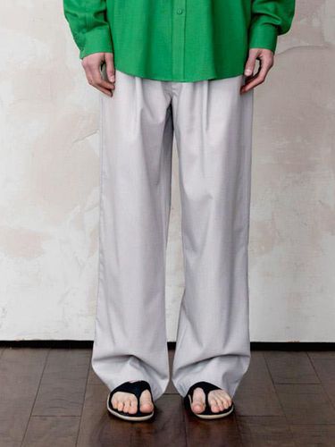 One Tuck Wide Linen Pants_Gray - INDUST - Modalova