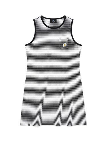 Stripe Sleeveless Dress - Black - Wacky Willy - Modalova