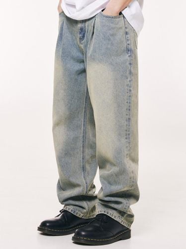 Vintage One Tuck Tapered Denim Pants_Light blue - THAT`S IT - Modalova