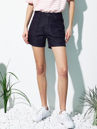 Minit Non Fade Short Pants_Dark Indigo - MAGOODGAN - Modalova