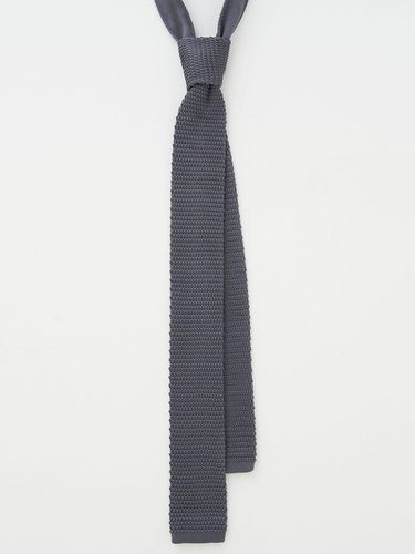 Slim Square Knit Tie_Gray - EZIO - Modalova