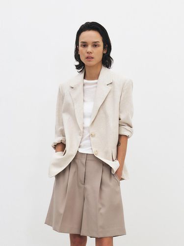 TFR Linen Herringbone Blazer (2 Color) - MOHAN - Modalova