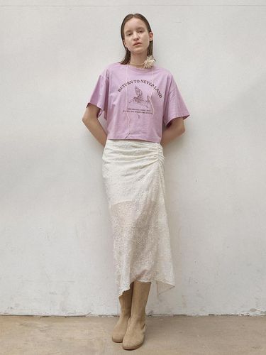 Sheer Lace Midi Skirt_2 Colors - Atelier Nain - Modalova