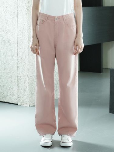 W1043 WIDE COTTON PANTS_PINK - WAAR - Modalova