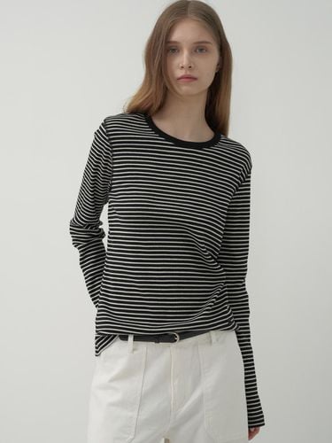 New Ribbed Stripe Color T-shirt - MOTT - Modalova