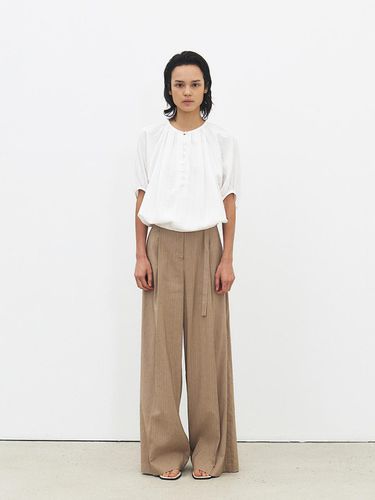 TFR Stripe Wide Trousers (2 Color) - MOHAN - Modalova