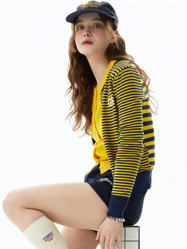 Washable Stripe Cotton Cardigan () - GREENBUTTER - Modalova