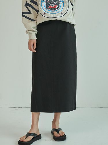 New Basic Slit Skirt - Black - MOTT - Modalova