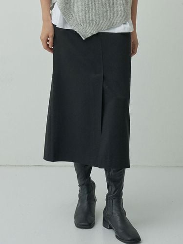 Autumn Cotton Basic Slit Skirt - MOTT - Modalova