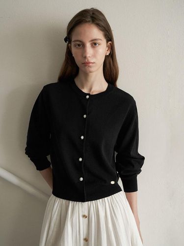 Petit Noir Cardigan_Black - LEMEME - Modalova