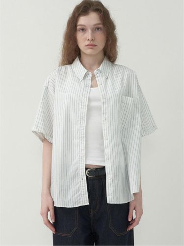 Box Fit Half Sleeve Washed Shirt - MOTT - Modalova