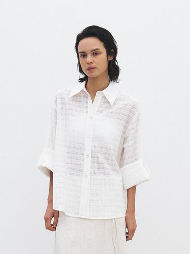 TFR Check Seersucker Blouse (2 Color) - MOHAN - Modalova