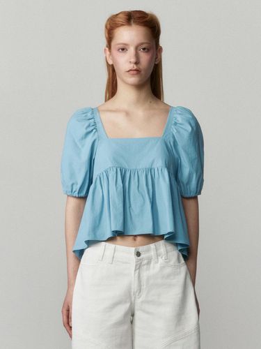 Strap Puff Sleeve Blouse - Burmula - Modalova