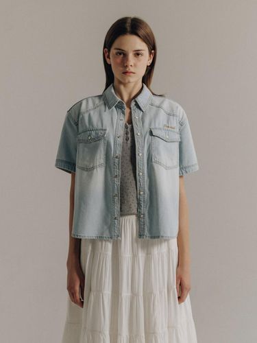 PVIL Short Sleeve Denim Shirt - PREVAIL - Modalova