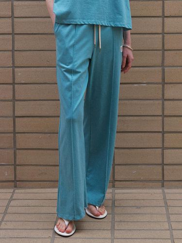 Wide String Sweat Pants - Blue - STAYPEOPLE - Modalova