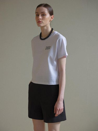 Cropped Printing Logo T-Shirt - STAYPEOPLE - Modalova