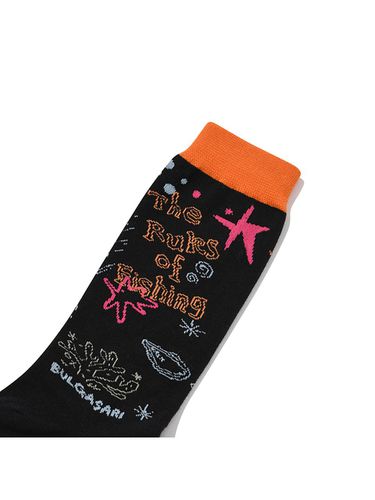 Fishing Graphic Socks_Black - KIRSH - Modalova