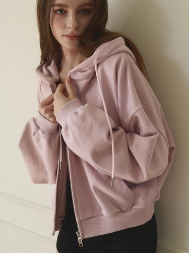 Logo Basic Hooded Jacket - Pink - Madey - Modalova