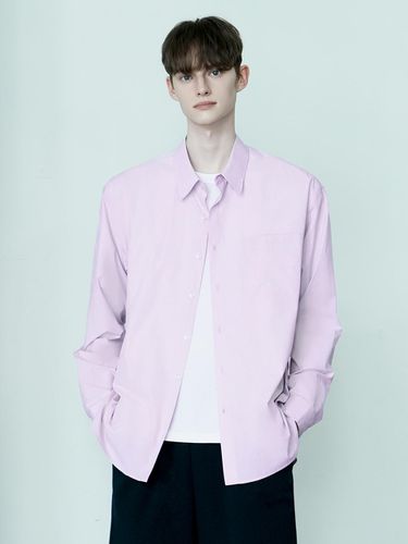 Solid Cotton Shirt_Pink - WAAR FOR MEN - Modalova