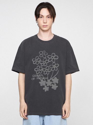 Flower Bouquet Drawing Pigment T-shirt - GRAVER - Modalova