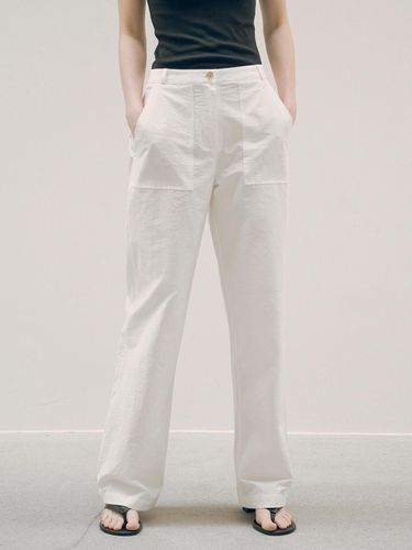 Washer Fatigue Pants_White - Siyazu - Modalova