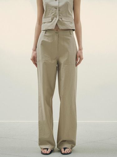 Washer Fatigue Pants_Khaki Beige - Siyazu - Modalova