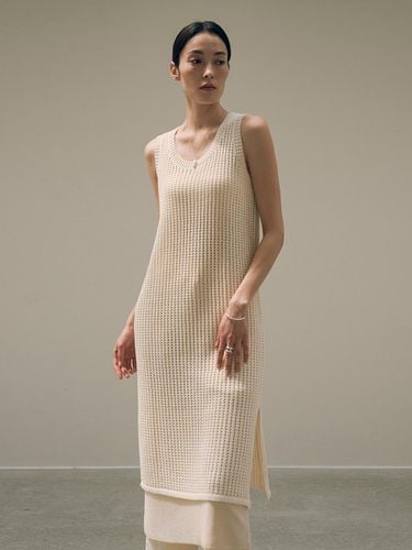 Punching Knit Dress - Siyazu - Modalova