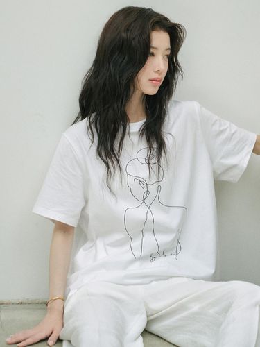 Womens Archive T-shirt_White - Siyazu - Modalova