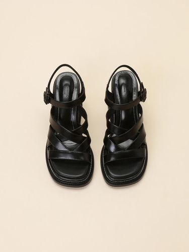 Strap Wedge Heel Sandal_Black - SUECOMMA BONNIE - Modalova