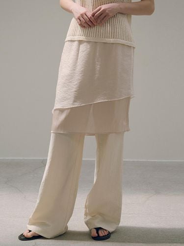 Naked Banding Skirt_Skin Beige - Siyazu - Modalova