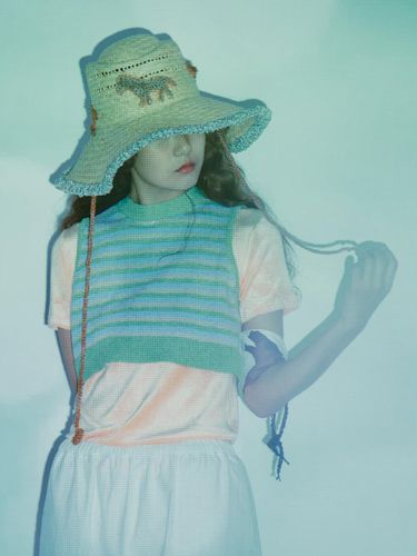 Ranch Straw Bucket Hat - MISU A BARBE - Modalova