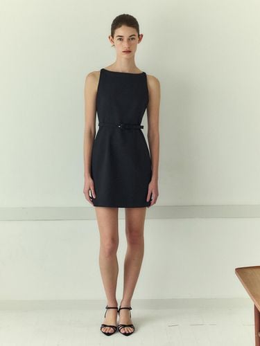 Belted Mini Dress_Black - LETQSTUDIO - Modalova