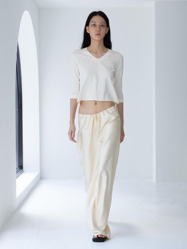 Two Layers Wide String Silk Pants - Arch The - Modalova