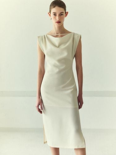 Drape Strap Dress_Putty - LETQSTUDIO - Modalova