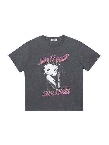 X BETTYBOOP Glamour T-shirt_Charcoal - ULKIN - Modalova