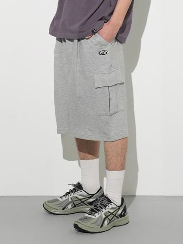 Logo Bermuda Cargo Sweat Shorts - CAMELWORK - Modalova