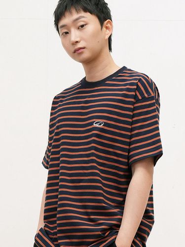 Logo Embroidery Stripe T-Shirt - CAMELWORK - Modalova