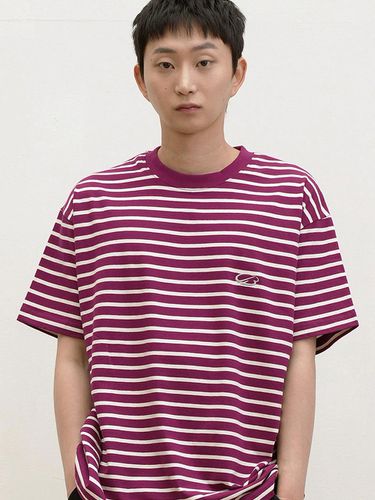 Logo Embroidery Stripe T-Shirt - CAMELWORK - Modalova