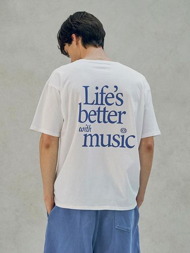 Music Printing T-shirt_White - HALBKREIS LAYOUT - Modalova