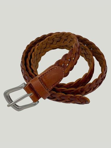 Real Leather Webbing Belt _ Camel - EZIO - Modalova